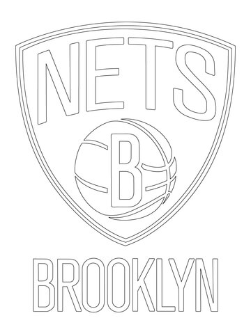 Brooklyn Nets Logo Coloring Page